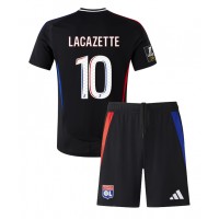 Olympique Lyonnais Alexandre Lacazette #10 Bortatröja Barn 2024-25 Kortärmad (+ Korta byxor)